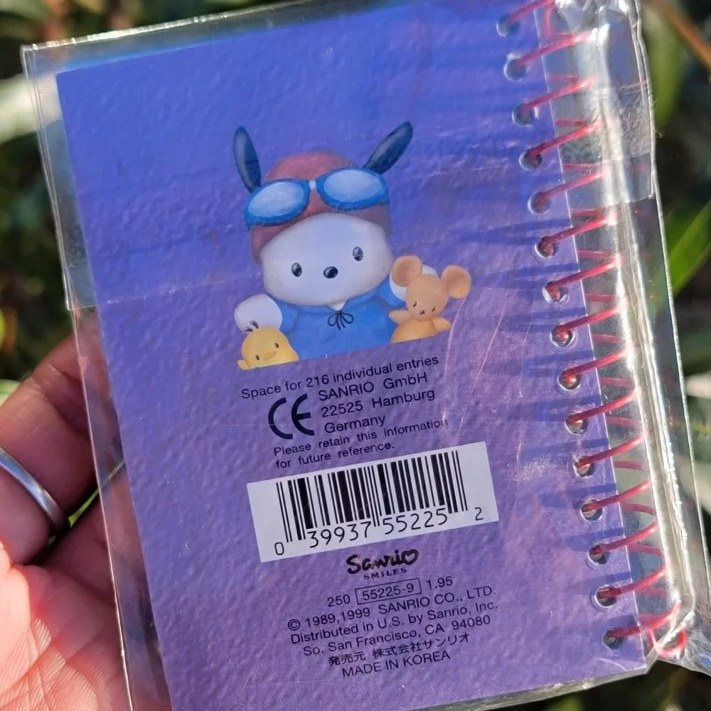 New, never been used vintage 90s Y2K kawaii Sanrio Pochacco address book